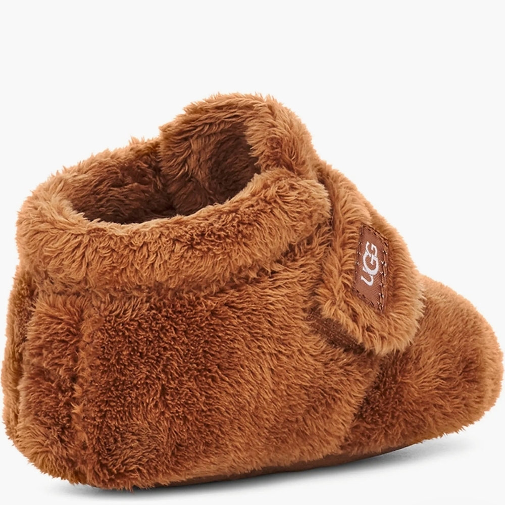 UGG Kids Infant Brown Fuzzy Booties - Picture 2 of 7